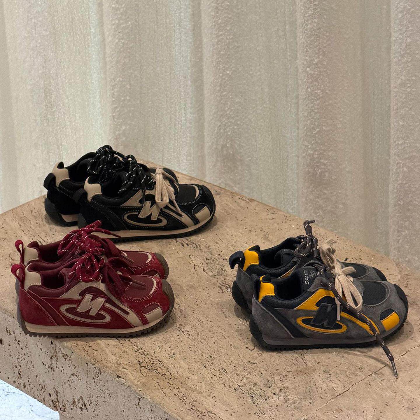 ASM韩版复古男女童二棉运动鞋