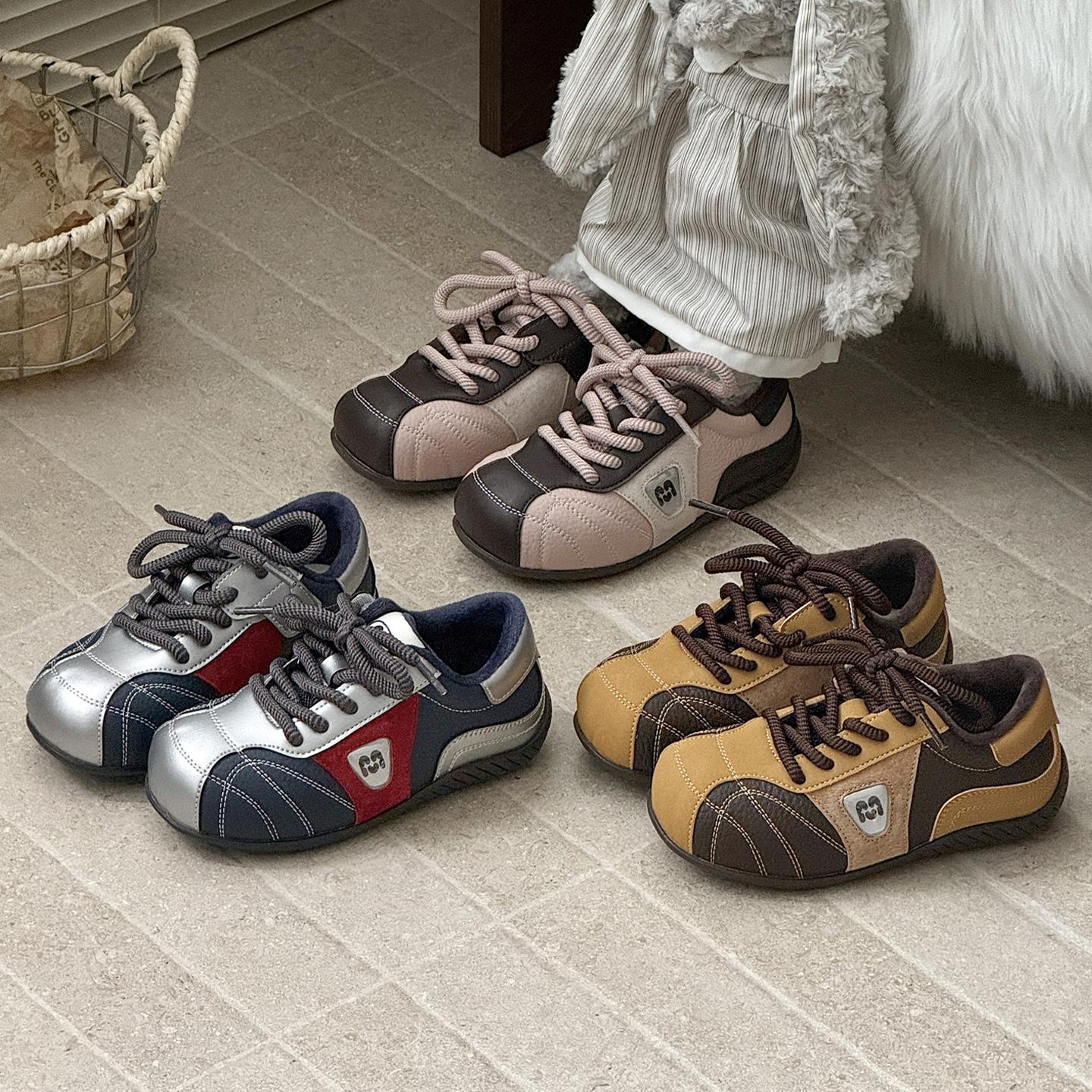 CBC儿童德训鞋冬加绒二棉男女童