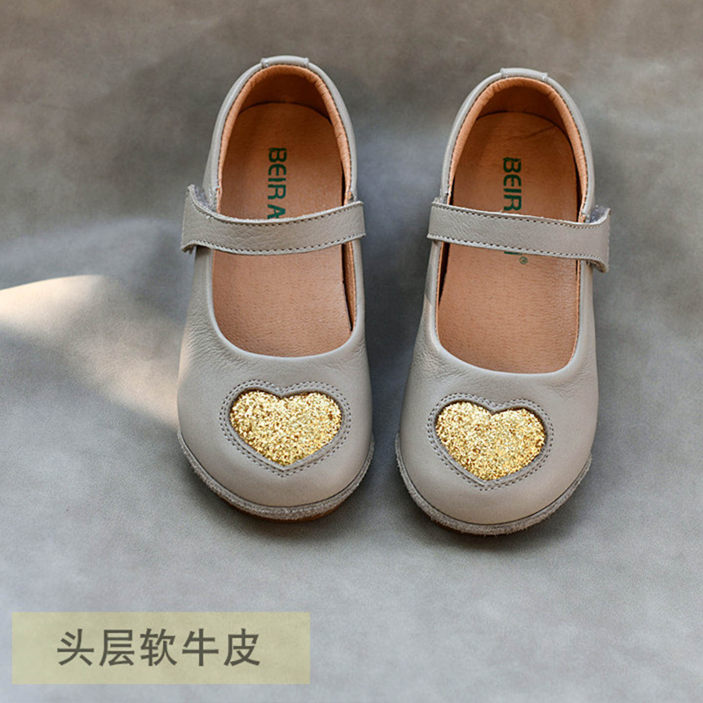 贝然女童公主小皮鞋2025新款秋季
