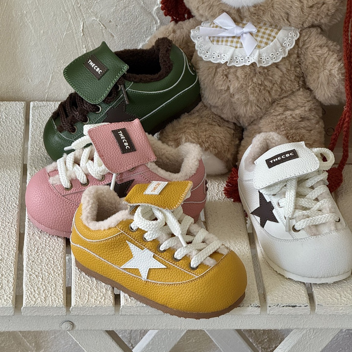 CBC卡皮巴拉大头星星德训鞋加绒