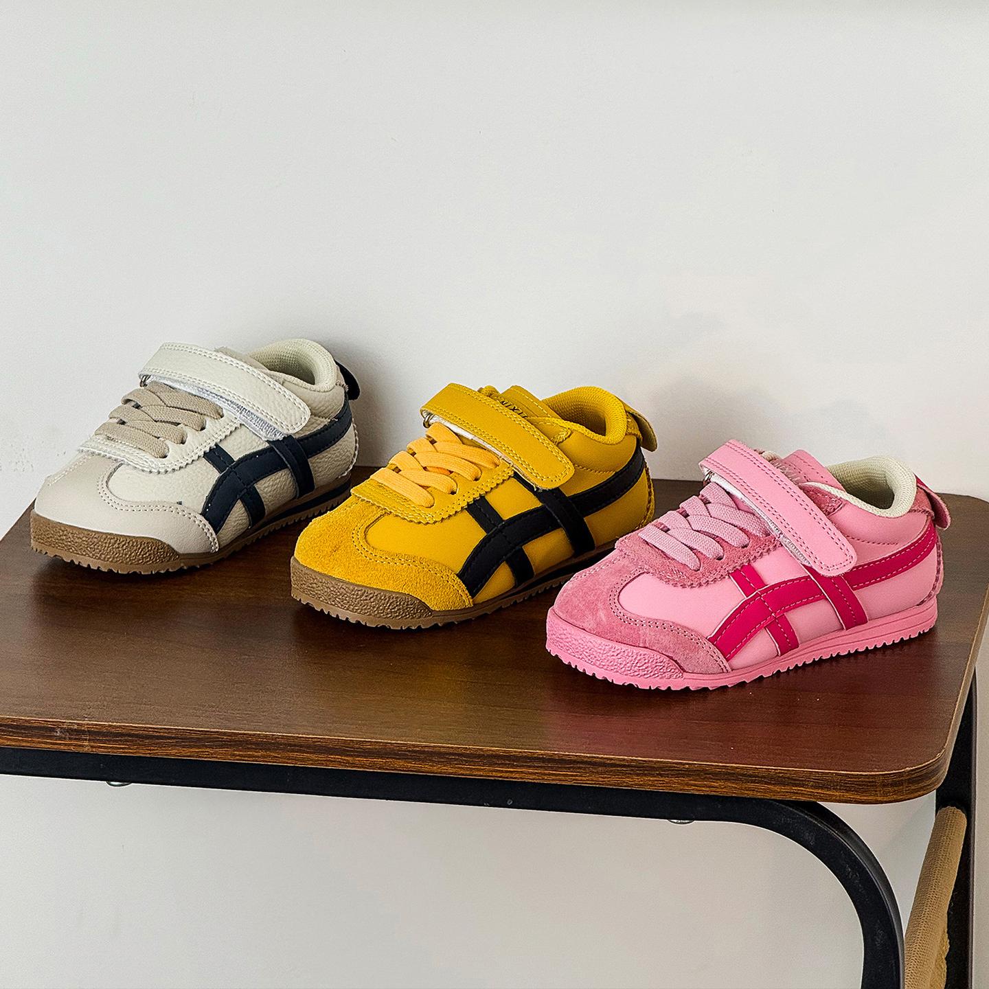 nixil真皮百搭儿童阿甘鞋运动鞋