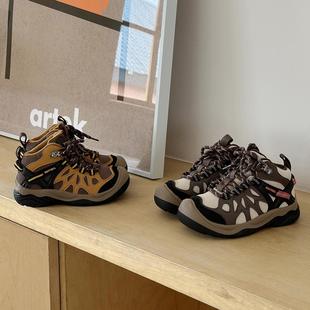 高帮包头儿童户外登山鞋 童鞋 2025冬季 女童棉鞋 加绒男童运动鞋 ASM