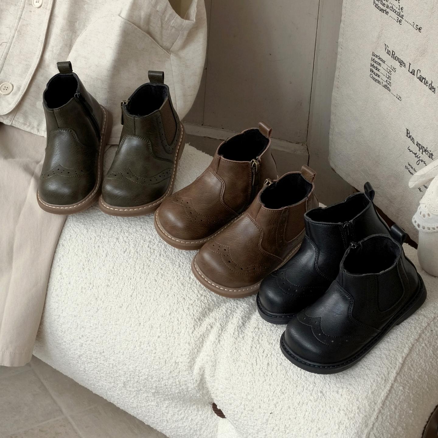 CBC儿童靴子2025春秋新款棉靴