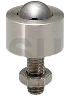 螺帽固定型BCHN12/16/19/25/31法兰安装钢珠滚轮QDE41