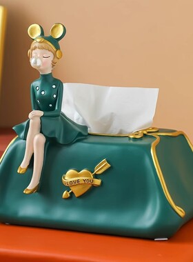 2026小众创意抽纸盒家居玄关电视柜餐桌收纳摆件设计轻奢家用少女