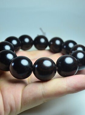 2026厂家供应黑檀手串 男女用工打磨紫光檀佛珠供应