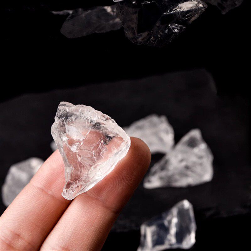 2026天然优质巴西白水晶原石扩香石香薰石鱼缸石客厅桌面摆件儿童