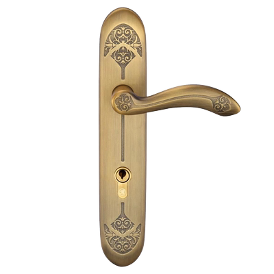 卧室欧式别墅黄古铜大门锁