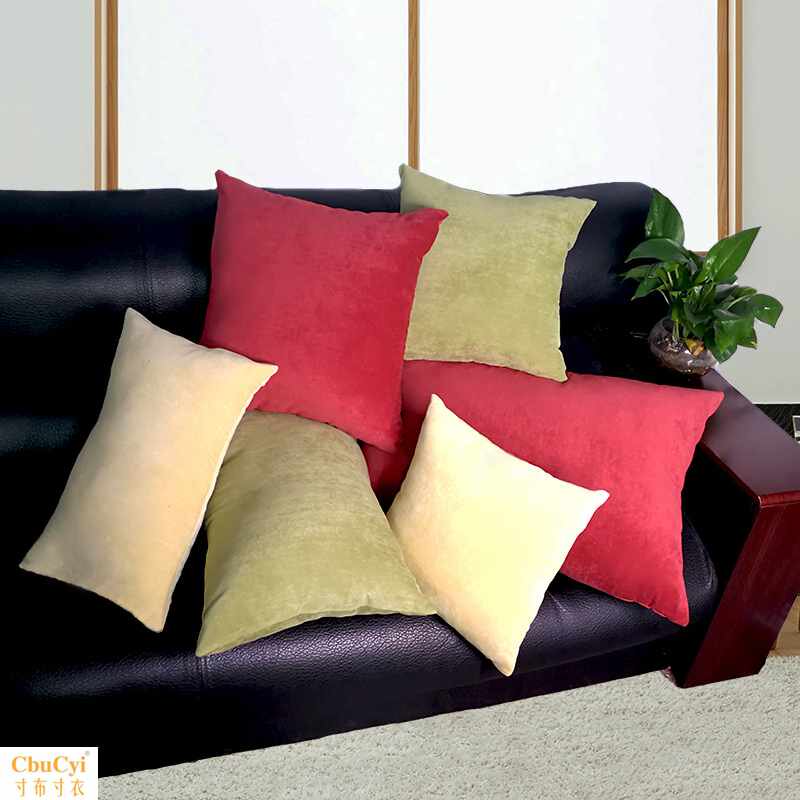 纯色抱枕北欧风格沙发靠垫冰丝绒红色绿色黄色客厅床上睡觉靠枕头|ruв категории домашний ткань, подушка/подушка - от Buy2taobao.com для оказания профессиональной услуги покупки агента Taobao