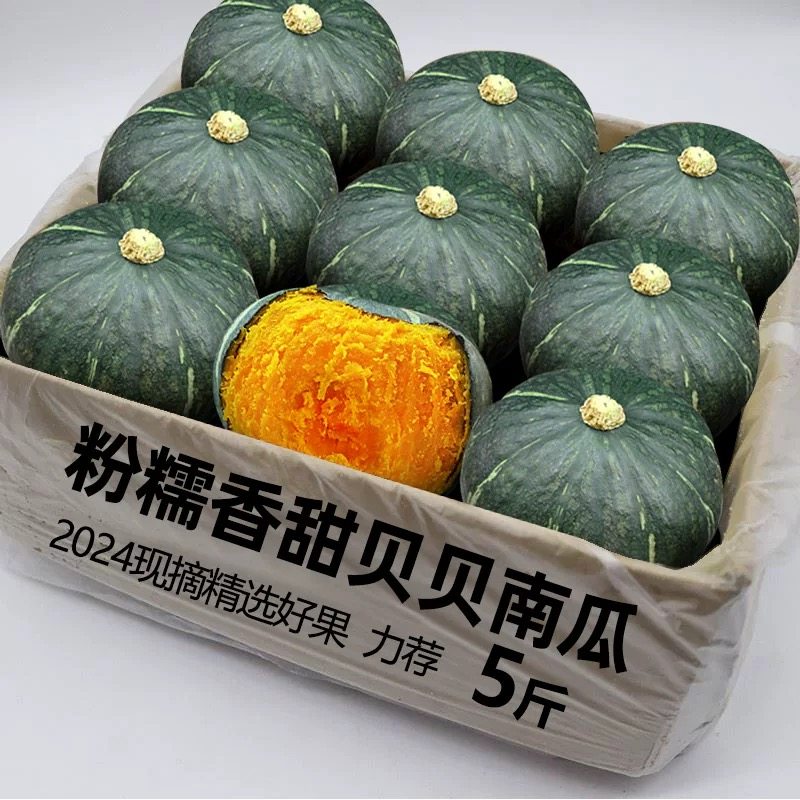 贝贝南瓜新鲜板栗味老南瓜正宗甜粉糯小南瓜5斤包邮水果蔬菜粉糯,水产肉类/新鲜蔬果/熟食,南瓜,淘宝优惠券,粉丝福利购,淘宝优惠卷