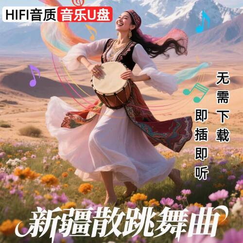 新疆维吾尔族舞曲维族民族舞歌曲音乐MP3音频新疆歌曲u盘