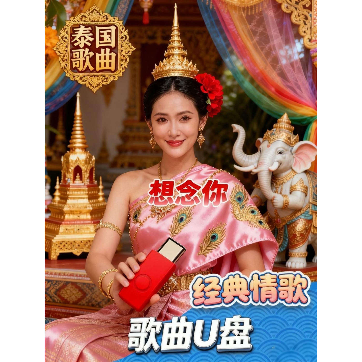 经典泰语歌曲TF内存卡精选泰式音乐音频USB流行MP3U盘