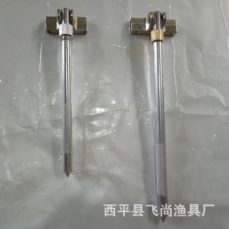 渔具鱼护配件不锈钢万向定位头地插竞技渔户定位