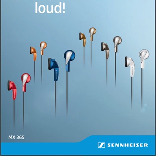 MX375珍藏 170低音X360经典 SENNHEISER 森海塞尔MX365耳机平头塞式