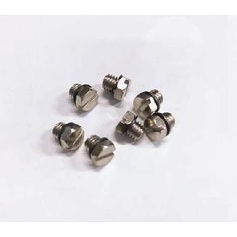 M3M4M5外六角密封堵头一字槽微型金属螺塞外螺纹丝堵垫片M-5P 4P