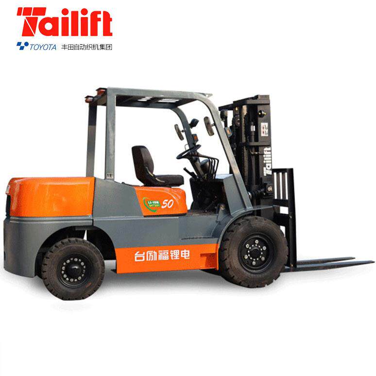 台励福新能源锂电5吨叉车电动行走搬运起重堆叠平衡重式电叉车