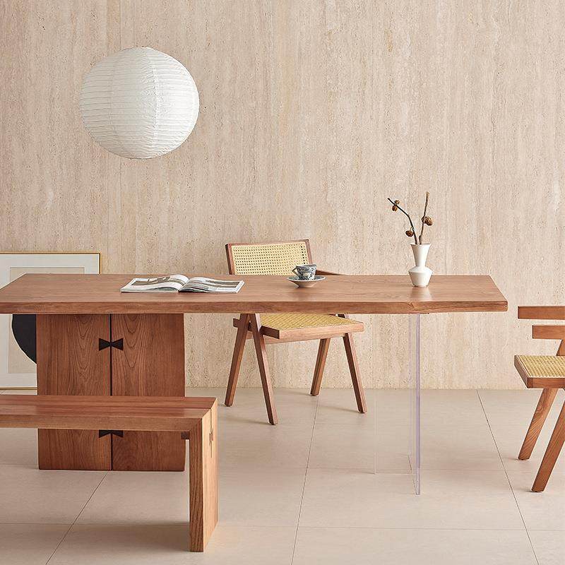 实木白蜡木餐桌悬浮大板桌去客厅化书桌原木泡茶桌亚克力长工作台,商业/办公家具,餐桌椅系列,淘宝优惠券,粉丝福利购,淘宝优惠卷