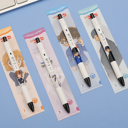 日本zebra斑马名侦探柯南限定笔cjj6中性笔DIY怪盗基德按动笔0.5