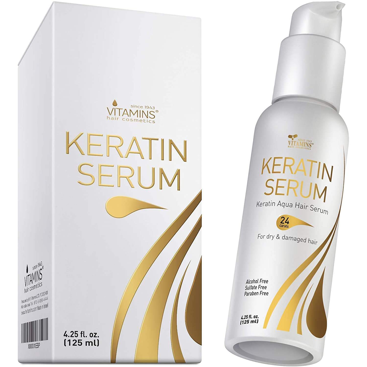vitam keratin protein hair serum - weightless anti frizz