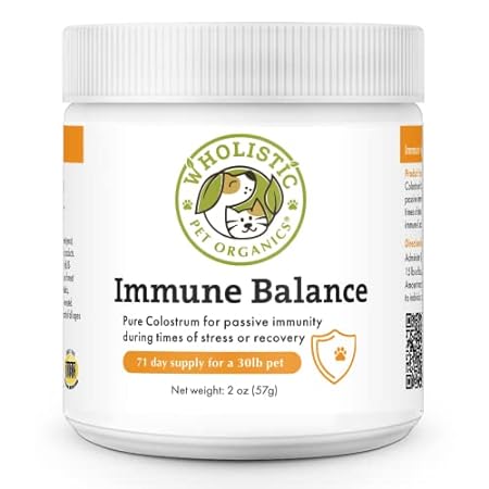 Wholistic Pet Organics: Bovine Colostrum for Dogs and Cat
