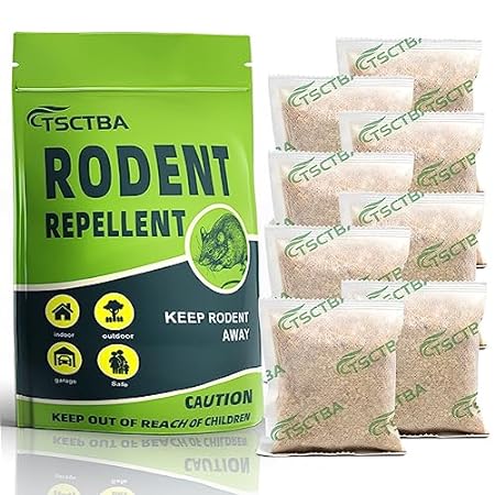 TSCTBA Natural Rodent Repellent Pouches， Mouse/Rat/Mice R