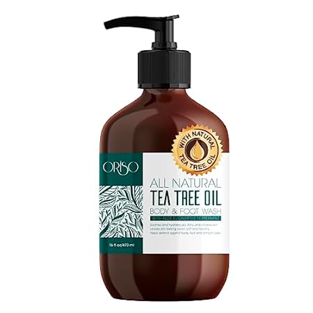 Tea Tree Oil Body Wash - Helps Athletes Foot， Ringworm， J