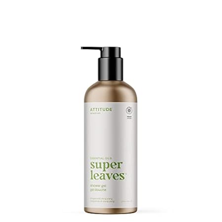 ATTITUDE Shower Gel with Essential Oils， EWG Verified， Pl