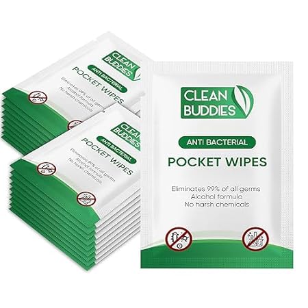 Clean Buddies Hand Sanitizing Wipes 100ct. - Individually
