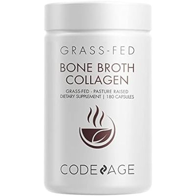 Codeage Organic Bone Broth Collagen Peptides Capsules Sup