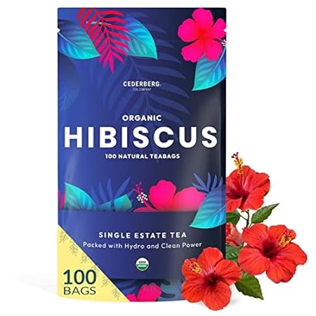Organic Hibiscus Tea -100 Tea Bags | Organic Herbal Tea F