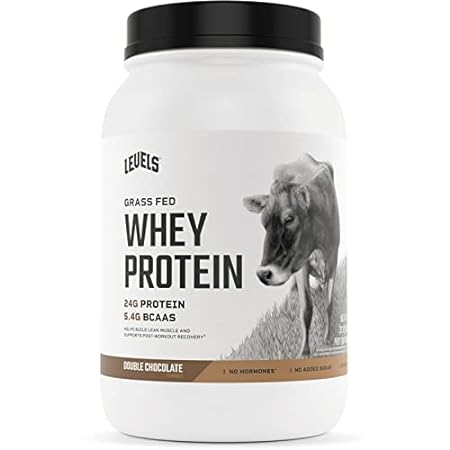 Levels Grass Fed 100% Whey Protein， No GMOs， Double Choco