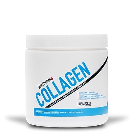Sculpt Nation Collagen Peptides Powder - Types I， II， and