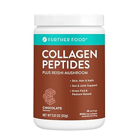 Further Food Chocolate Collagen Peptides Powder, Grass-Fe