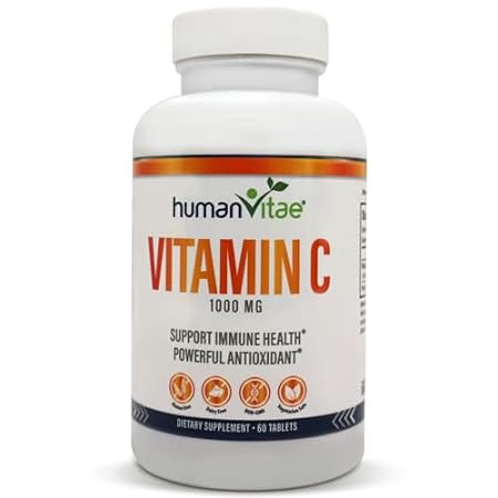 Human Vitae Vitamin C 1000mg High Potency Immune Support，