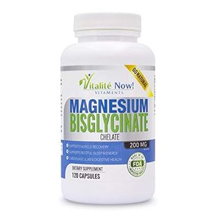 100% Chelated Bisglycinate Max Absorpti 200mg Magnesium