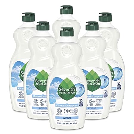 Seventh Generation Dish Soap Liquid， Fragrance Free， 19 o