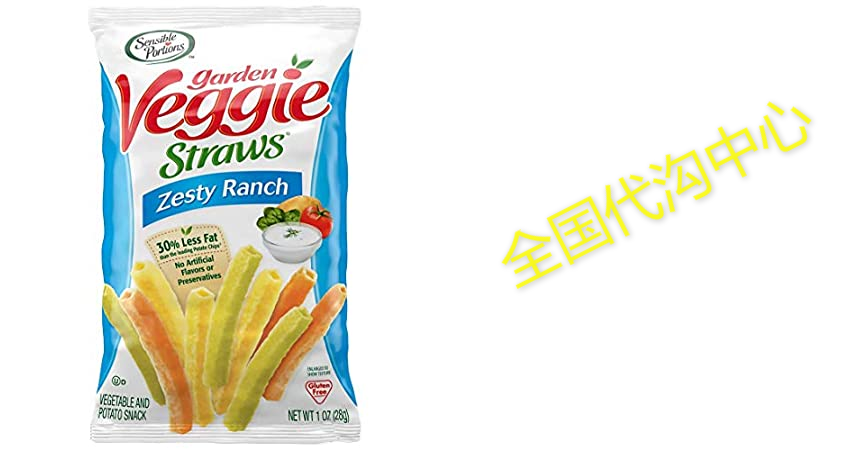 sensible portions garden veggie straws, ranch, 1 oz. (pac