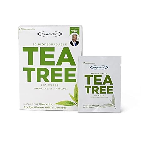 The Eye Doctor Tea Tree Eyelid Wipes - 40x Cleansing Lid