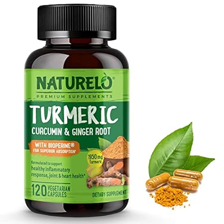 NATURELO Turmeric Curcumin - BioPerine for Better Absorpt