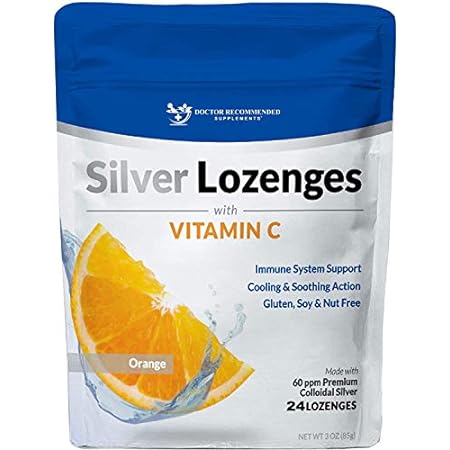 Silver Lozenges with Vitamin C - Premium Nano Silver 60 P