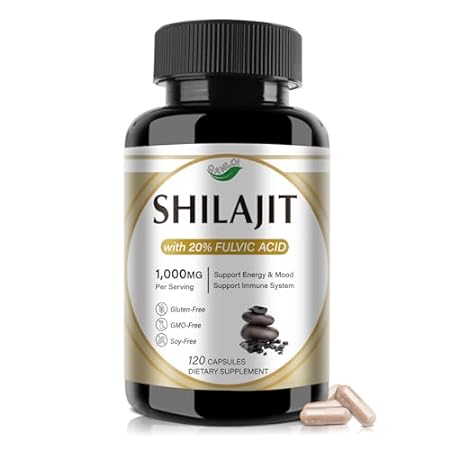QANLOI High-Potency Shilajit Capsules - 1000mg Per Servin