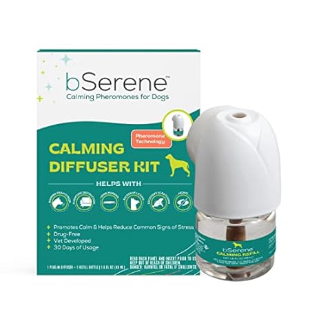 bSerene Pheromone Calming Solution for Dogs|30-Day Starte