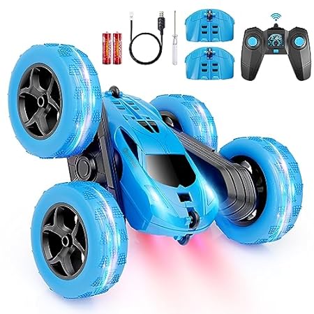 QUNREDA Remote Control Car for Kids Ages 6+， RC Cars Stun