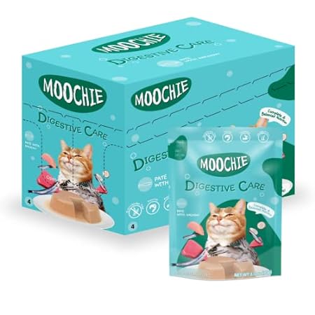 MOOCHIE Grain Free Wet Cat Food - Digestive Care - Anchov