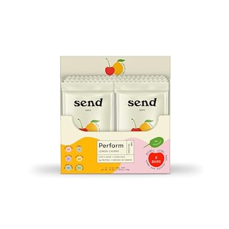 Send Bars， Perform Protein Bars， Lemon Cherry， 2.1 Ounce