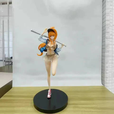 海贼潮牌女帝手办GK航海王罗宾街头娜美雕像模型潮流