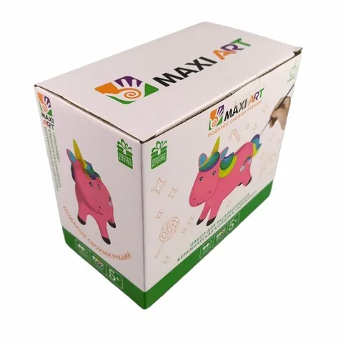 手工独角兽手工彩绘涂色diy素坯白模动物儿童储钱罐创意迷你涂鸦