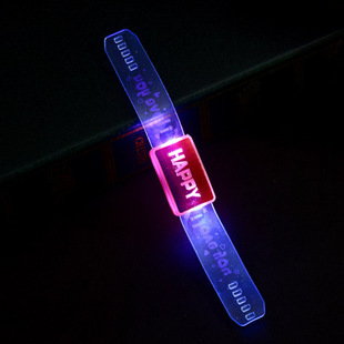 热卖 蹦迪手环地摊活动发光happy酒吧夜市 玩具批儿童新款