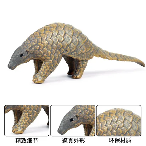 礼品认知模型儿童玩具仿真实心石摆件动物动物穿山甲鲮鲤鲮鱼