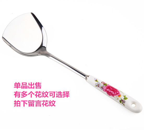 陶瓷炒菜铲子厨具套装漏勺厨房单个汤勺笊篱炊具加厚不锈钢锅铲子|ruв категории кухня/посуда, посуда, готовить совок, полный набор совок - от Buy2taobao.com для оказания профессиональной услуги покупки агента Taobao